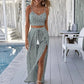 Summer Casual Floral Short Sleeve Holiday Suit