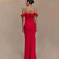 Ruffled Off-shoulder Temperament Waist-tight