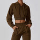 Loose Long Sleeve Sweatershirt Coat For Women