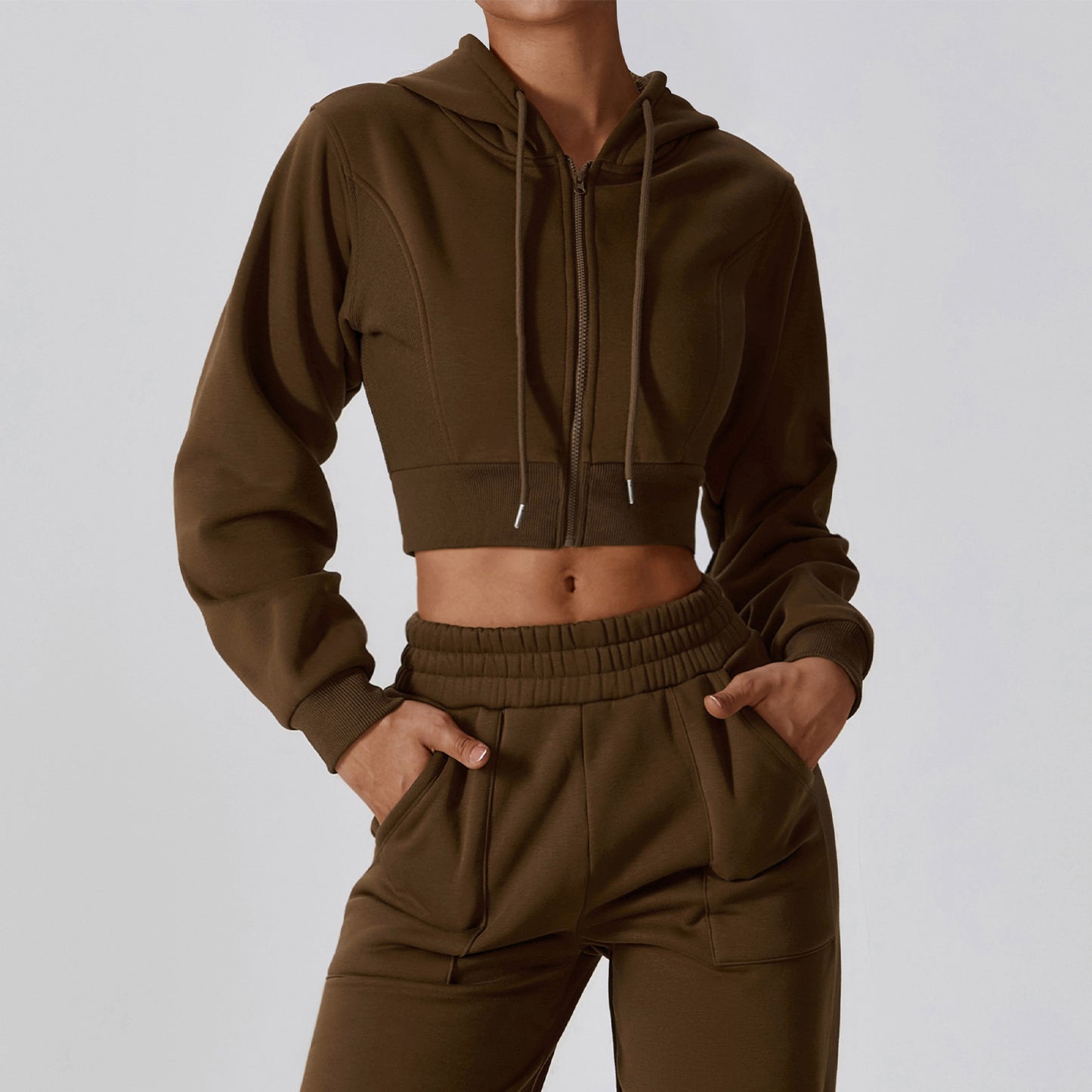 Loose Long Sleeve Sweatershirt Coat For Women