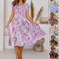 Summer Urban Casual Short Sleeve Round Neck Loose Women's Dress