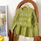 Tassel Knitted Long Sleeve Pullover Two-piece Set