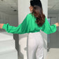 Women's Fashion Casual Lace Up Long-sleeved Cardigan