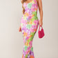 Fashion Women's Wear Sling Pleated Printing Dress