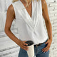 Women's Deep V Design Casual Sleeveless Shirt Top