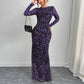 Elegant Womens Leopard-Print Sheer Long-Sleeve Bodycon Dress