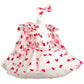 Children Red Love Princess Dress Gown