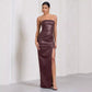 Women's Summer Slim-fit Long PU Leather Dress