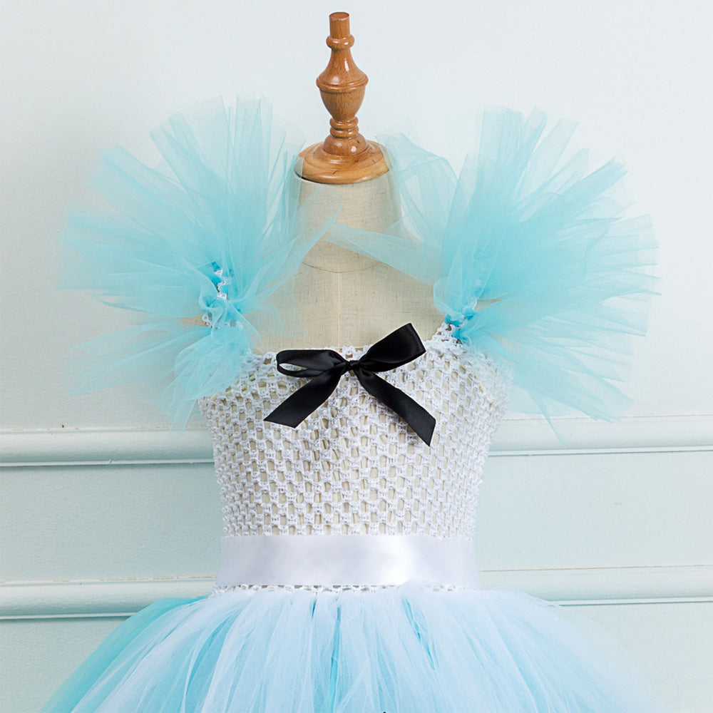 Girls Princess Cartoon Peach Heart Halloween Performance Dress