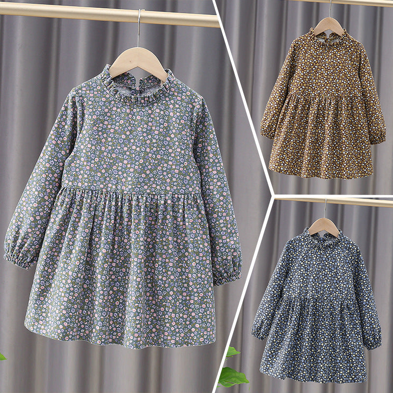 Robe en coton pour enfants de style coréen, printemps et automne