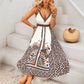 Backless Bohemian Ethnic-Style Slip Dress