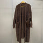Women's Super Long Temperament Thick Knitted Cardigan Jacket