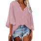 Ladies Bell Sleeve V Neck Lace Shirt