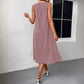 European And American Fashion Commuter Round Neck Sleeveless Dress Women