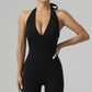 Skinny Yoga Clothes Jumpsuit Women's Casual Slightly Flared