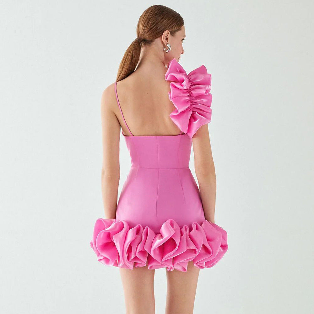 New European And American Women's Clothing Pleated Decorative Skirt