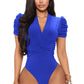 Waist-tight Briefs Top Sleeve Folding Jumpsuit Women's Clothing