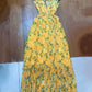 Women's Cut-out Ruffled Sleeveless Waist-controlled Large Hem Dress