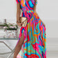 Women's Rhinestone Sleeveless Split Dress