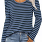 Women's Long-sleeved Round Collar T-shirt Puff Sleeve