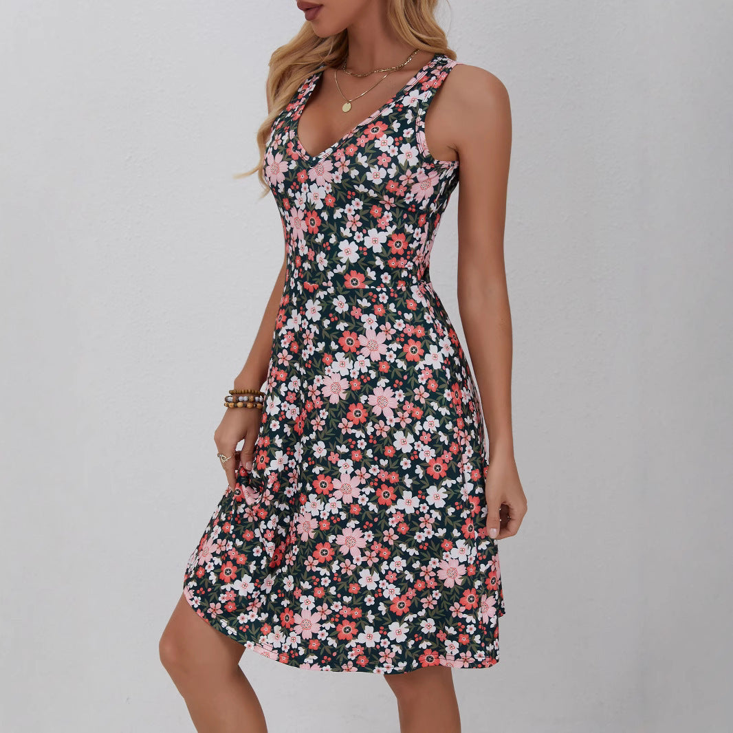 Robe de plage ajustée avec gilet à col en V
