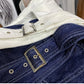 Women's New High Waist Loose Casual Strap Denim Shorts