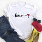 Personalized English Letters Couple Men's And Women's T-shirts