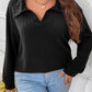 Solid Color Plus Size Women's Clothes Top