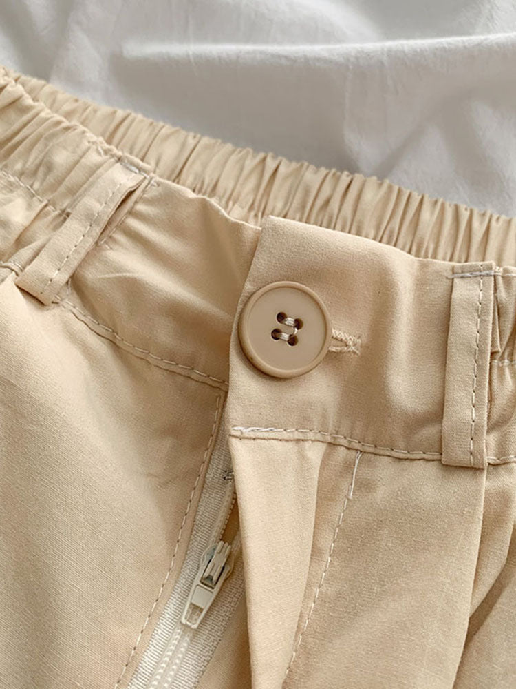 Jupe tempérament polyvalente pour femmes, nouvelle jupe trapèze de couleur unie, design de minorité coréenne, été