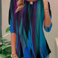 Women's Clothing Digital Printed Round Neck Loose Long Sleeve Top