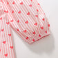 Robe à manches longues en coton pour enfants, imprimée