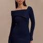 Dress Sweater Women's Long-sleeved Off-neck Knitted Tight Skirt