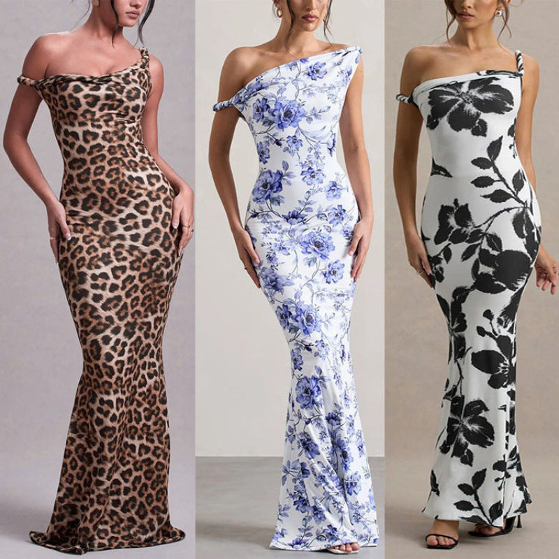 Leopard Print Summer Bodycon Dress