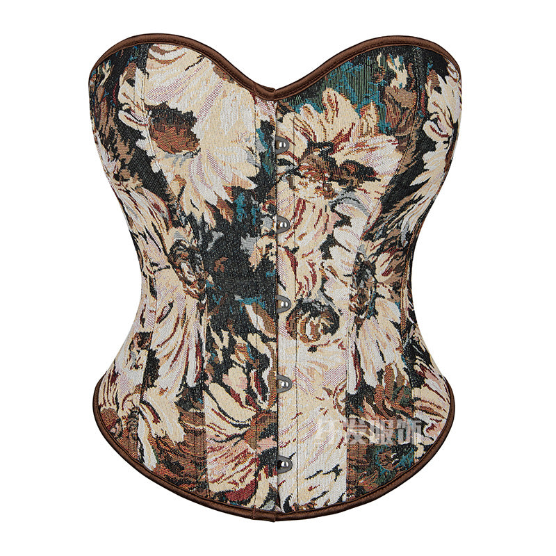 Corset Vintage Monet Oil Painting Printing