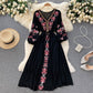 Women's Waist Slimming Mid-length Travel Vacation Dress