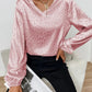Women's New V-neck Pullover Leopard Print Shirt