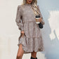 Leopard Print Long Sleeve Dress