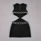 Banquet Party Rhinestone Sleeveless Bandage Dress