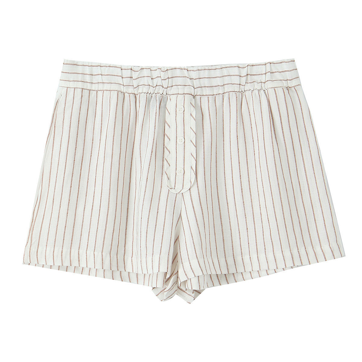 Striped Lapel Long Sleeve Short Casual Pants Suit Women