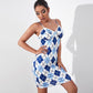 Knitted Sling Lace Stitching Dress Skirt