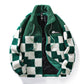 Plaid Lamb Wool Coat For Men And Women In Winter