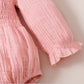 Children's Double-sided Wrinkle Three-color Romper Suit