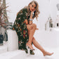 Printed Long Dress Womens Slit Dress Sale