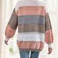 A Multicolored Striped Coat For Ladies