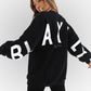 Fashion Printed Thickening Long Sleeve Loose Sweatshirt
