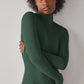 Fashion Ladies Bodysuit Solid Color Turtleneck Long Sleeves