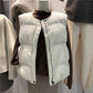 Women's Fashion Loose Contrast Color Zipper Cardigan Vest