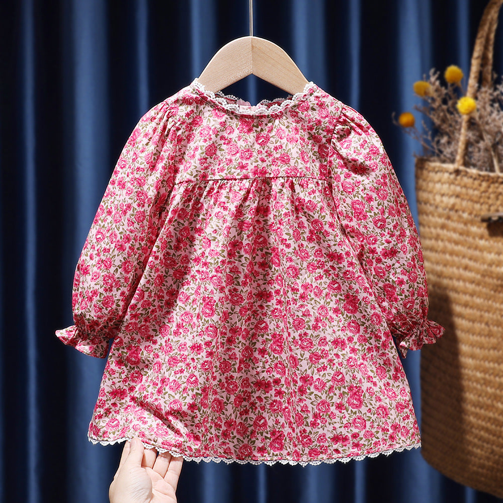 Tenue tendance pour filles, robe fleurie