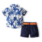 Boys Beach Style Short Sleeve Shirt Outfit