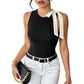 Sleeveless Bow-Knot Bodycon Jumpsuit For Women